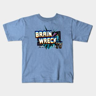 Brain Wreck TV Broken TV Logo Kids T-Shirt